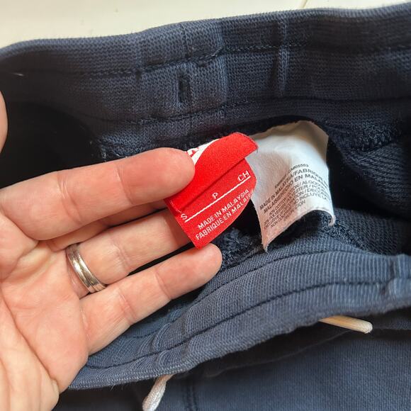 Nike Youth Fleece Sweat Shorts Navy Blue 8-9Y - Picture 3 of 4